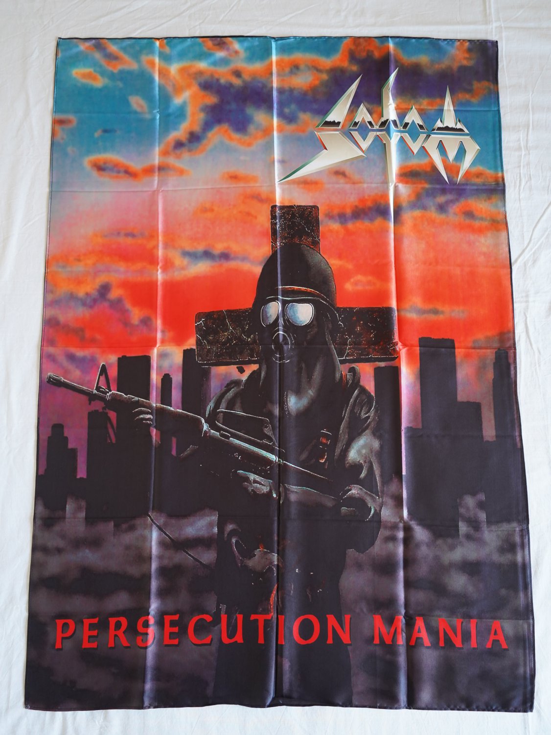 SODOM - Persecution Mania FLAG Cloth poster Teutonic Thrash metal Tom Angelripper