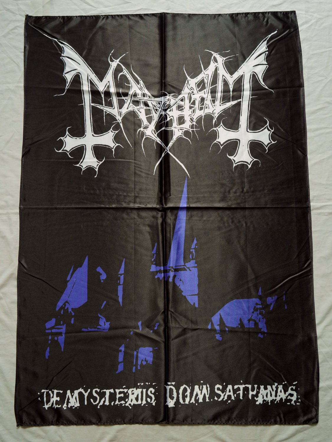 MAYHEM - De mysteriis dom sathanas FLAG cloth POSTER Banner Black METAL Burzum