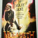 MEGADETH - Mary Jane FLAG cloth POSTER Banner Thrash Speed METAL Dave Mustaine