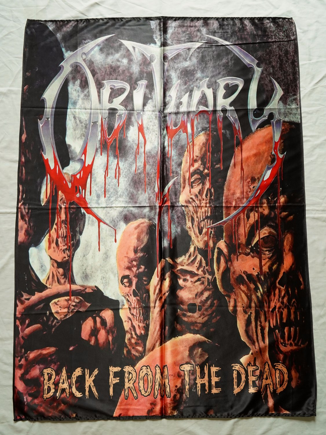 OBITUARY - Back from the dead FLAG cloth POSTER Banner Death METAL Morbid angel