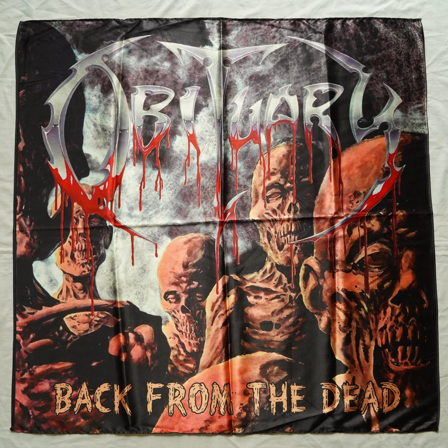 OBITUARY - Back from the dead FLAG cloth poster banner Death METAL Bolt thrower