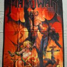 MANOWAR - Hell on earth V FLAG Heavy METAL cloth poster Warriors of the world