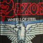 SAXON - Wheels of steel FLAG cloth Poster Banner Heavy METAL Iron NWOBHM Maiden