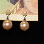 Vintage Ivory Faux Pearl Screw Back Earrings may have been worn for Wedding