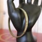 Mother of Pearl Inlay Stackable Bracelets Set of 2 Vintage Brass Bangle Bracelet