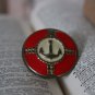 Extra Large Red Nautical Themed with Anchor Handmade Large Statement Ring