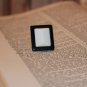 Black and White Large Dimentional Rectangular Handmade Statement Ring Modern