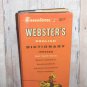Webster's English Dictionary Indexed - Vest Pocket Book - Compact 1962 Orange