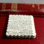 50 Handmade Scalloped Squares From Vintage Dictionary 1950 Scrap Booking Supply