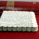 25  Handmade Scalloped Squares From Vintage Dictionary 1950 Scrap Booking Supply