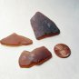 Root Beer Brown Sea Glass from the shores of Long Beach California 3 pcs REFNOLB2