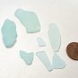 White Sea Glass from the shores of Long Beach California 7 pcs
