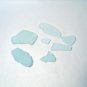 White Sea Glass from the shores of Long Beach California 7 pcs