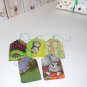 Fuzzy Grey Fantasy Creatures from Serendipity Book Kartusch Upcycled Gift Tags