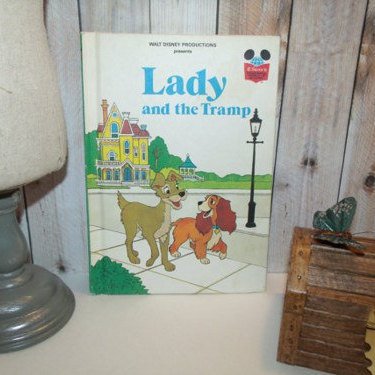 Walt Disney Lady and the Tramp 1981 Vintage Children's Book