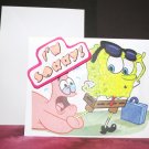 Handmade Children's Greeting Card Nickelodeon SpongeBob and Patrick