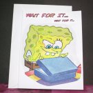 Handmade Children's Glitter Birthday Card Nickelodeon SpongeBob Upcycled