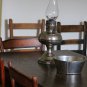 Antique Hurricane Lamp on Table, Fine Art Photograph for Interior Design