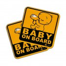 Zone Tech 2-Pack Baby On Board Vehicle Safety Magnet Sticker - 2-Pack Premium...