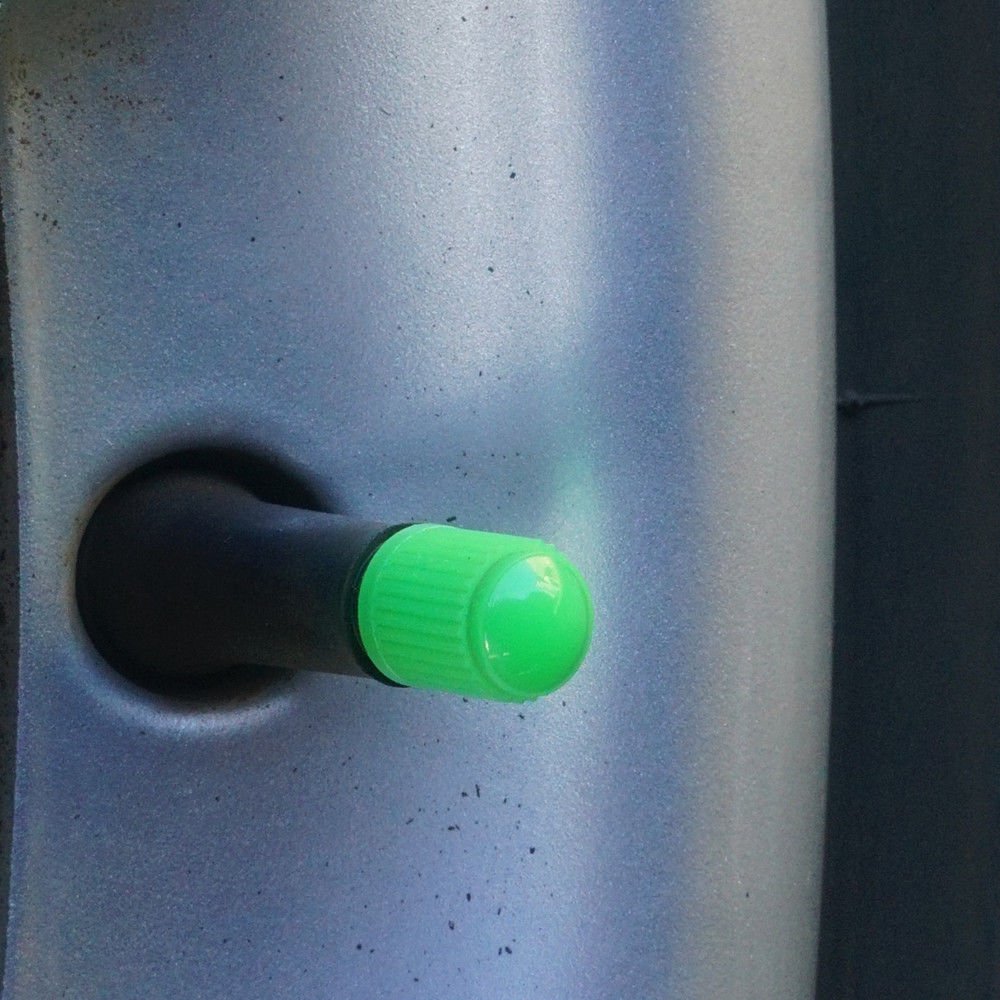 10 Blue/Green Tire Valve Stem Cap+SealTPMS Safe N2 Bike Motorcycle SUV BMX RV