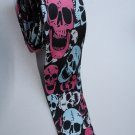 Halloween Skull Punk Rock Pink SLIM