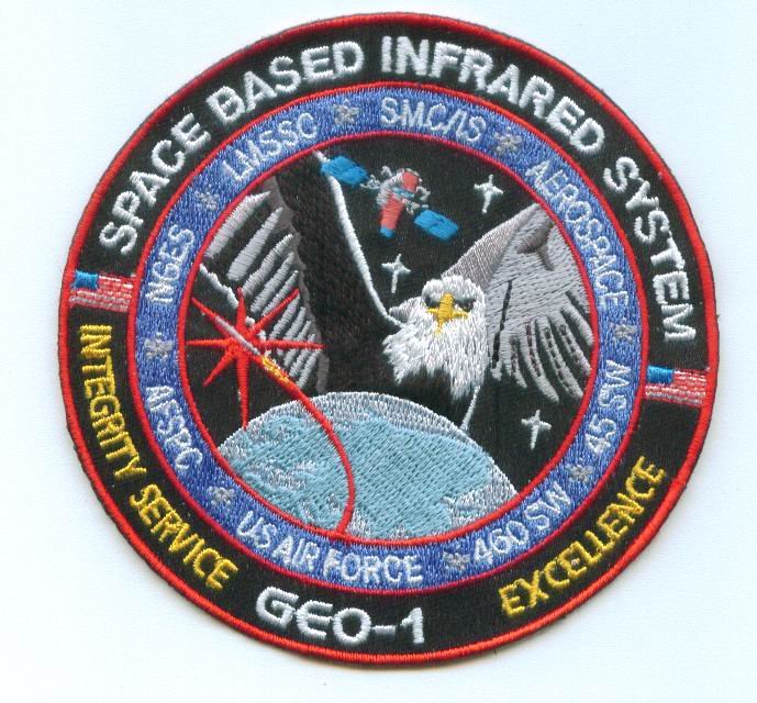 Space Based Infrared System SBIRS GEO-1 USAF Army Patch