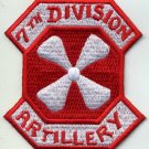US 8TH ARMY 7TH DIVISION ARTILLERY EMBROIDERY Embroidered Patch