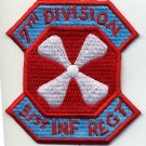 US 8TH ARMY 31ST INF REGT 7TH DIVISION Embroidered Patch