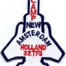 USAF 32 TFS Camp New Amsterdam F 15 Air Force Army Embroidered Patch