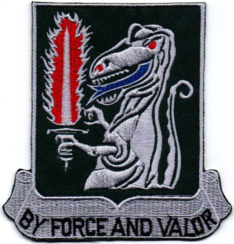40th Cavalry Armor Regiment Distinctive Unit Insignia 3.9x4 Embroidered Patch