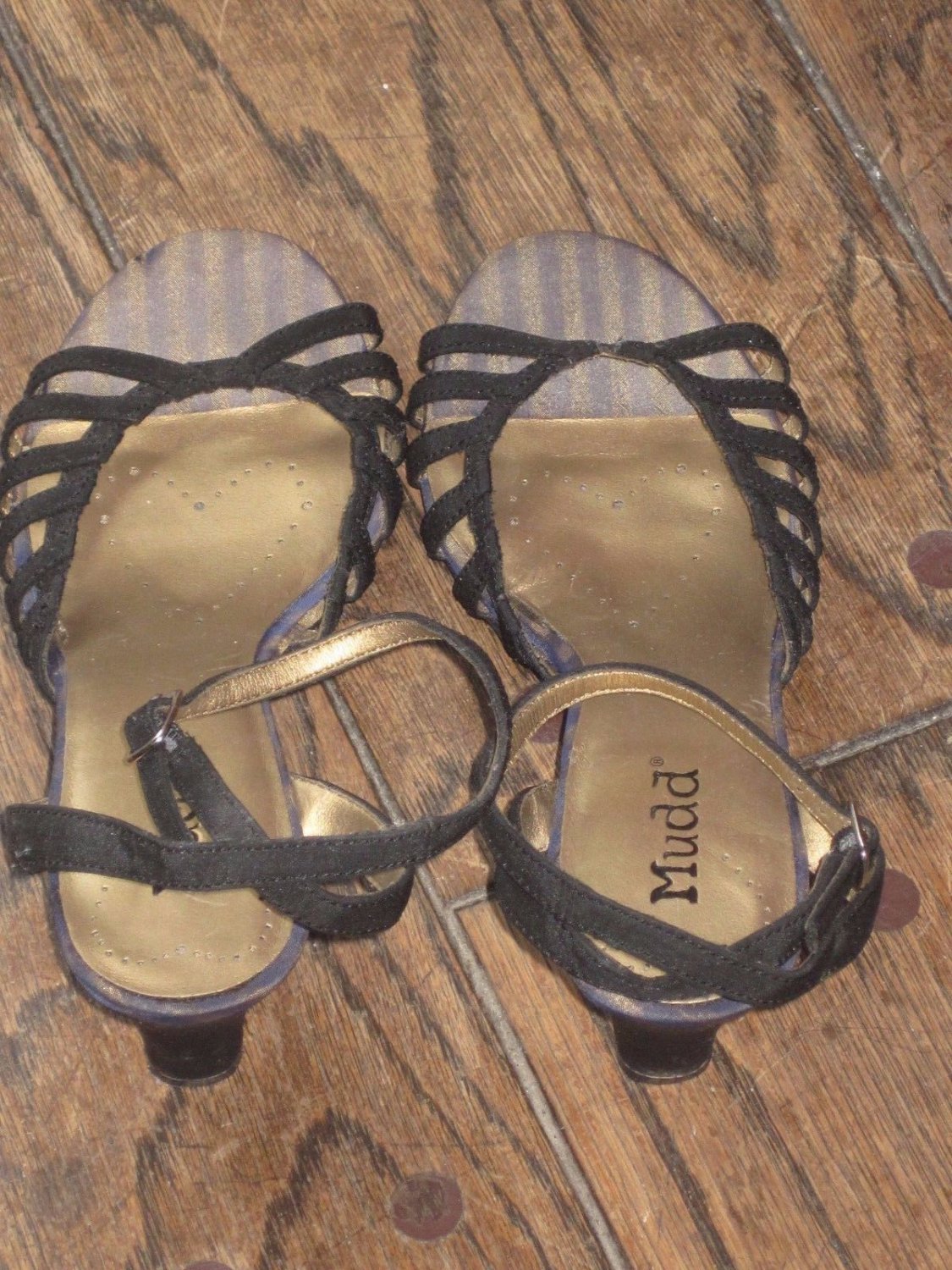 Mudd Size 9M Licia Super Cute Black Strapped Sandals with High Heels
