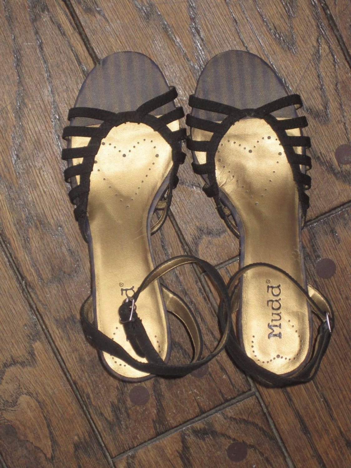 Mudd Size 9M Licia Super Cute Black Strapped Sandals with High Heels