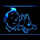 Tintin and Snowy Adventures Comic NEW led neon Light Sign hangout decor on/off
