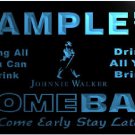 Custom Johnnie Walker Whiskey beer bar Neon 3D Led light Sign decor home room