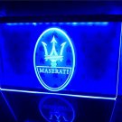 Maserati Car Repair Services Display 3D led Light Sign on/off decor mancave gara