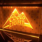 Coors Light Beer Bar club Pub Logo 3D led neon Light Sign mancave hangout decor