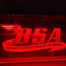 BSA Motorcycles Cycle club LED Neon Light Sign home decor wall on/off man cave