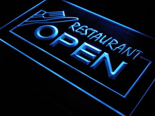 OPEN Restaurant 3D LED Neon Sign Light Bar Pub Club Display decor room home led