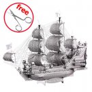 3D Metal Puzzle Figure Toy The Queen Anne Revenge