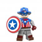 Coboy Captain America Super Hero Lego Minifigure Toy