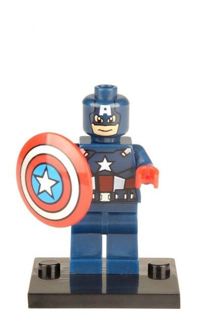 Captain America Super Hero First Avengers Lego Minifigure Toy