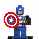 Captain America With Gun Super Hero Lego Minifigure Toy