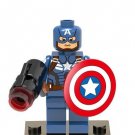 Captain America With Basoka Super Hero Lego Minifigure Toy