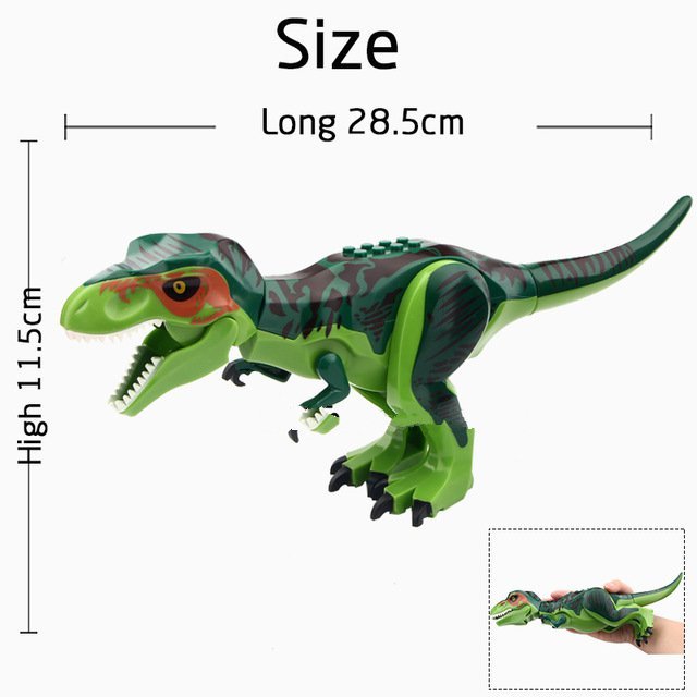 Tyrannosaurus Rex Green Jurassic park Lego Minifigure Toy