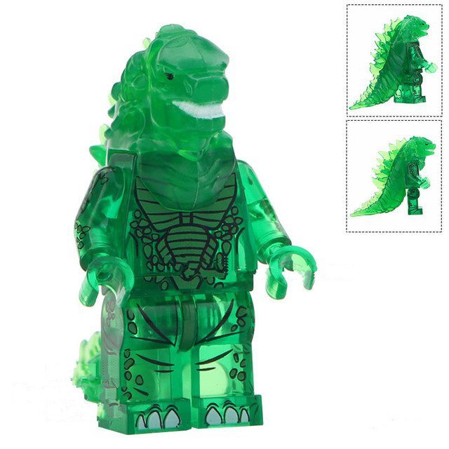 Green Godzilla Lego Minifigure Toy