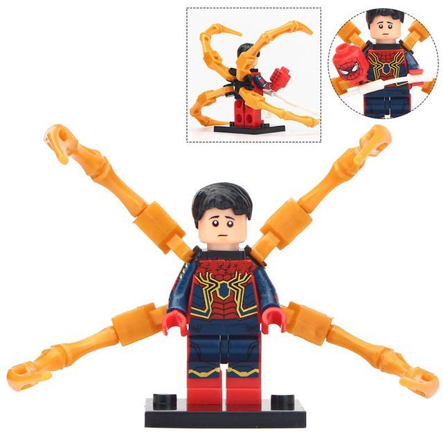 Spiderman With Iron Spider Suit Super Hero Avengers Infinity War Lego ...