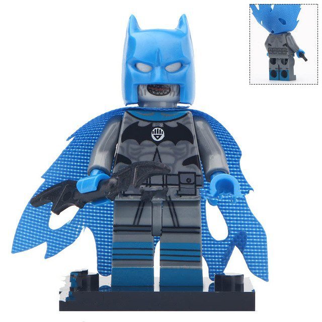 Batman Black Lantern Super Hero Lego Minifigure Toy