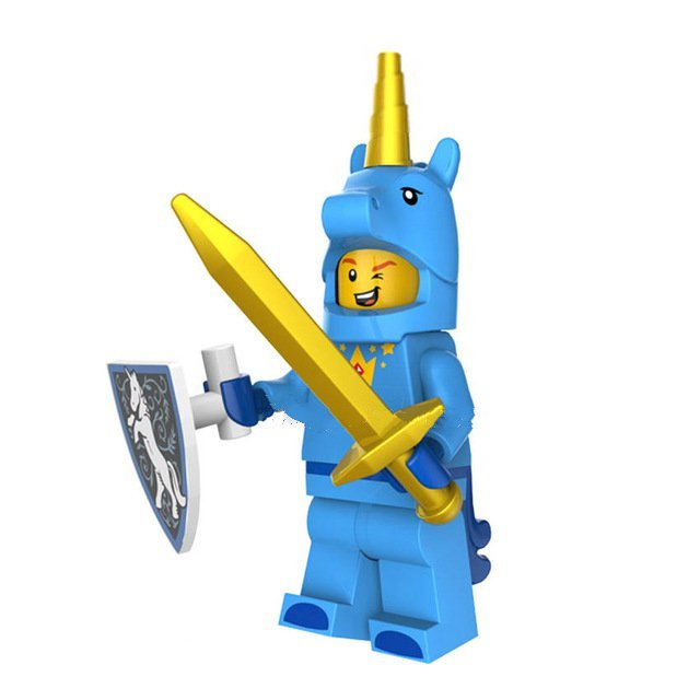 Unicorn Boy Custom Funny Lego Minifigure Toy