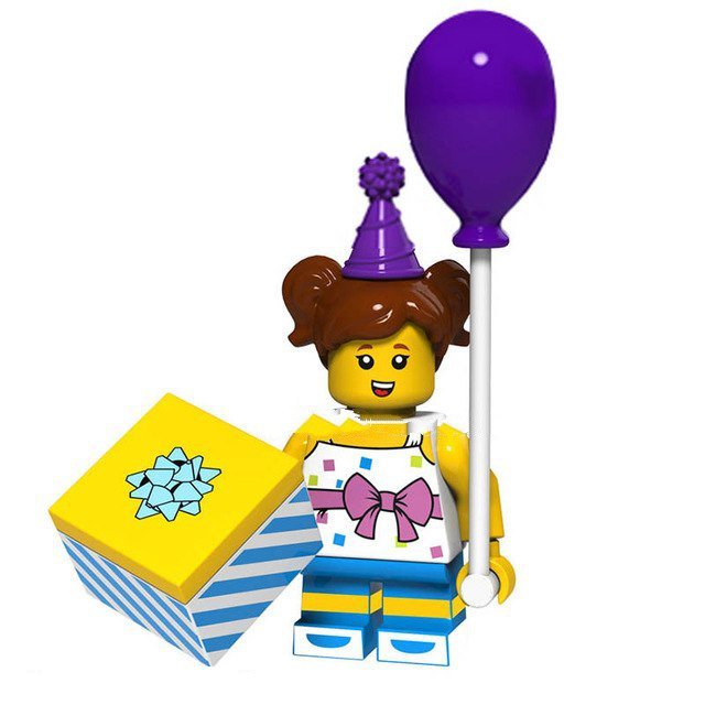 Balloon Girl Custom Funny Lego Minifigure Toy