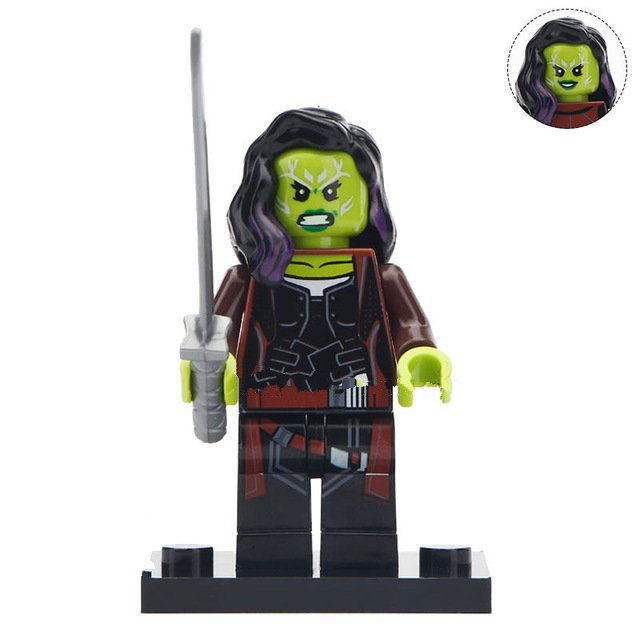 Gamora Super Hero Avengers Infinity War Lego Minifigure Toy